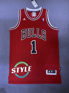 罗斯 公牛队 阿迪达斯刺绣 黄金m码 正品阿迪达斯sw球衣