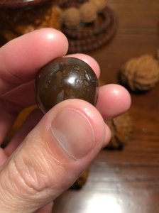 千年唐球玛瑙古珠  糖色漂亮,对孔24 最大直径25.5 品