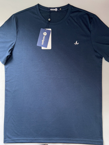 navigare/纳维凯尔意大利小帆船短袖t恤男桑蚕丝圆领纯