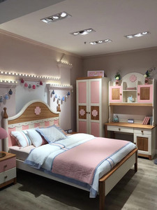 低碳贝贝 实木儿童家具上下床双层床衣柜书台