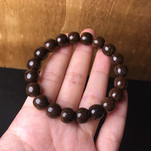 00清淡菜商贸城淘宝印尼黑金椰蒂7x9mm尺寸108长串男女文玩佛珠手串