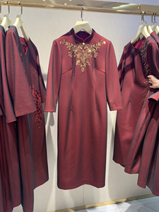 2022专柜正品慕天姿妈妈婚礼服旗袍 高端结婚礼服连衣裙