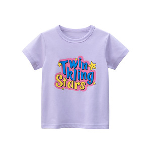 韩版童装夏季新品厂家 儿童短袖T恤女童衣服宝宝上衣一件代销