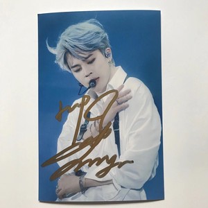防弹少年团田柾国金泰亨朴智旻亲笔签名照田柾国签名照泰亨朴智旻