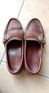 boby 女皮鞋37码,里外全皮,厚底 牛筋底超舒服,红棕色