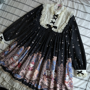 占星猫op 黑短小 黑色 短款 s码  lolita