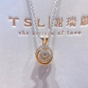 谢瑞麟项链代购时来运转钻石项链