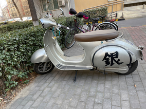 vespa小龟王电动车罗马假日电瓶车 复古电摩托车 银魂摩托
