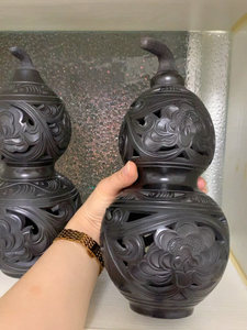 馆陶黑陶   福禄葫芦