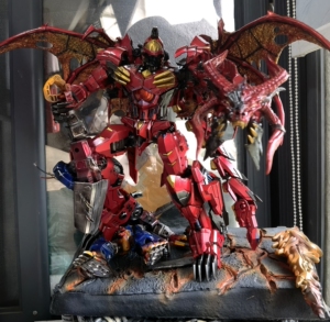 变形金刚乾涂工坊猛兽侠超能勇士pe红龙重涂手工费无敌龙重涂手