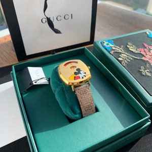 gucci古琦迪士尼联名grip系列米老鼠城市滑板腕表手表男