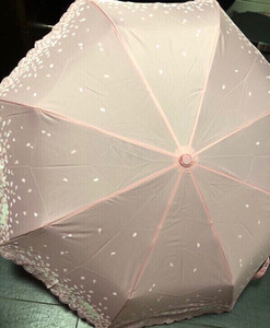 星巴克  樱花季樱花渐变雨伞