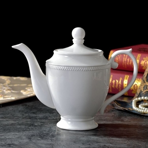 纯色陶瓷壶 细口壶 酒店餐厅欧式风格陶瓷咖啡壶 茶壶可批发