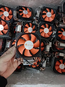 金河田塔式双铜管散热器 CPU风扇 台式机的 清一色的 原装