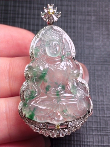 18k镶嵌高冰度母,9.2k