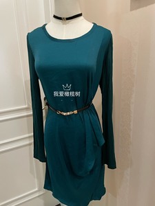 JETEZO裘缇诺全新正品40码连衣裙，蓝绿色160/84A