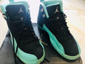 乔12 aj12 篮球鞋女 39码 黑绿蒂芙尼(穿过不退换