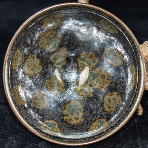 视频看货【聚宝点茶盏】征华 仿老粗胎供御底款 建阳建盏 d47