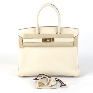 9新]hermes爱马仕birkin30奶昔白金扣铂金包nn98hr