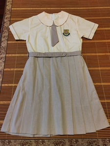 【香港校服】黄粽色小领带盛夏服 s~m码