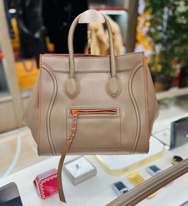 99新 celine塞林 大象灰 拼色 笑脸包 尺寸31x1