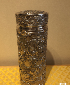 3900/个 李小白纯银9999【九龙杯】【李小白纯银999