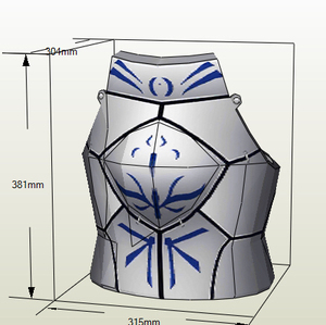fate 吾王saber 盔甲eva图纸