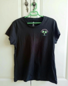 匡威正品黑色刺绣椰子树短袖t恤衫