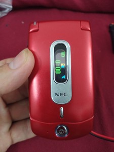NEC 翻盖触屏手写手机，疑似工程测试样机。加电开关机正常，