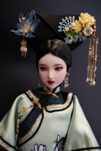 000人付款淘宝熹贵妃甄嬛传同款ob27娃娃古装清朝头饰钿子帽子旗头