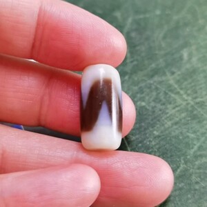 虎牙天珠台湾蓝沁天珠全新包邮