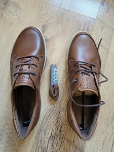 爱步（ECCO)男鞋，休闲鞋。可可棕色，42码。产地：葡萄牙