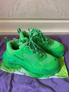 巴黎世家老爹鞋荧光绿