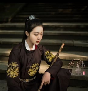 tb671635026淘宝【汉服-唐圆领】纨素-雀竹0人付款60.