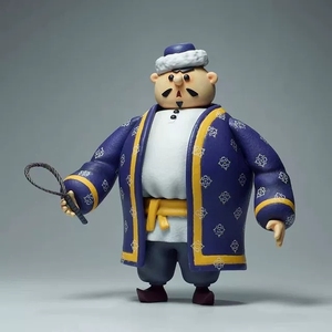 咪咕动漫阿凡提的故事 巴依老爷可动手办模型摆件