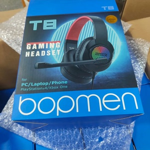 全新正品bopmen/泡泡漫  T8头戴式游戏耳机RGB电竞