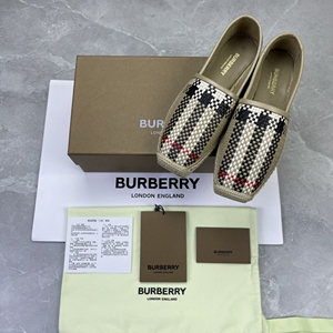 burberry巴宝莉经典款编织渔夫鞋