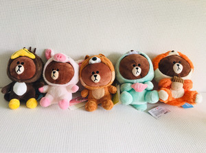 line friends变装布朗熊套装丛林公仔娃娃玩偶