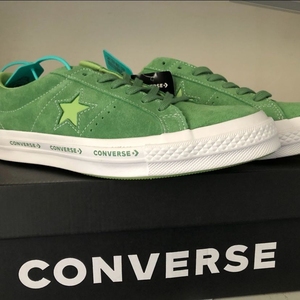 one star缤纷色系列串标薄荷绿男女同款翻毛皮(匡威本身