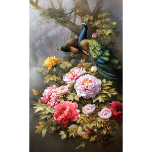 【牡丹王子】易会钊《富贵吉祥图》巨幅超写实原创油画 收藏精品