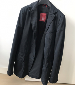 zara男休闲西装纯棉西服全衬里