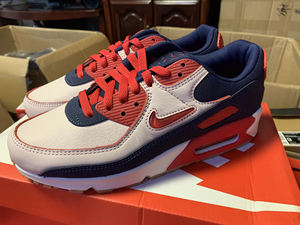 nike/耐克air max90白蓝红刮刮乐40.5全新