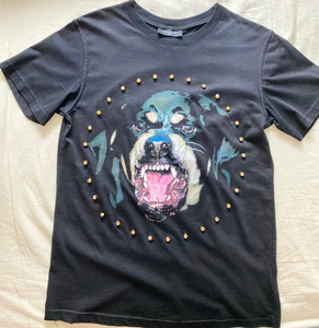 纪梵希 狗头钻石限量款t恤 黑色  男女同款