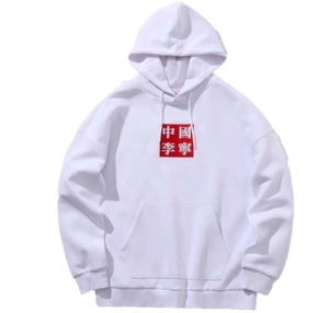 中国李宁卫衣红旗刺绣纽约中国行时装周走秀款情侣卫衣,薄款,适