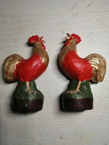 泥塑公鸡