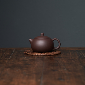 经典西施壶原矿紫泥210cc匠人徐方梅手工制宜兴紫砂壶球孔出水