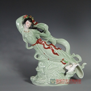 绿宝石玉瓷网淘宝店☆╮景德镇【刘远长作品】嫦娥奔月