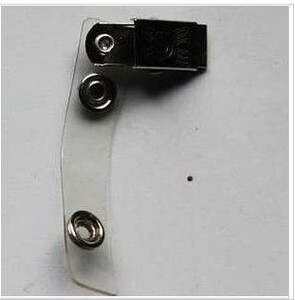 高级铁夹子 胸卡套夹子 证件套夹子 卡套铁夹子 钮扣型