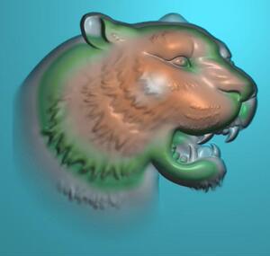 精雕图 挂件图 浮雕图 玉雕图 电脑雕刻图 虎头 此图为精雕图