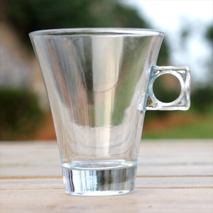 出口nestle/雀巢 限量版手柄玻璃杯 广口杯 咖啡杯 牛奶杯 水杯